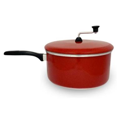 Imagem de Panela Pipoqueira Alumínio Grande 22 Cm Pipoca Doce Salgada - Alumínio