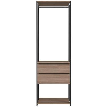 Imagem de Closet Modulado 60x45x183cm 3 Prateleiras 2 Gavetas 1 Cabideiro ProDec