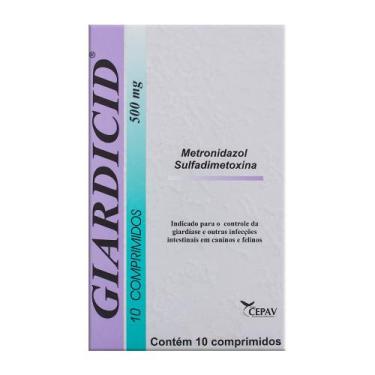 Imagem de Giardicid 500mg Uso Veterinário com 10 Comprimidos