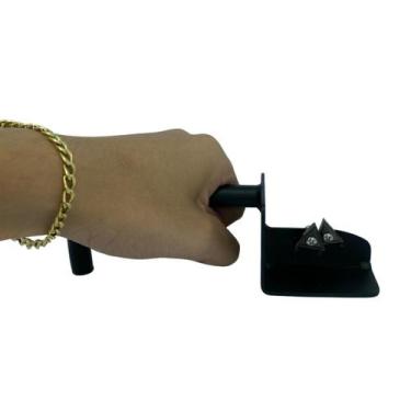 Imagem de Afiador amolador de facas cutelo canivetes facões inox preto sistema v