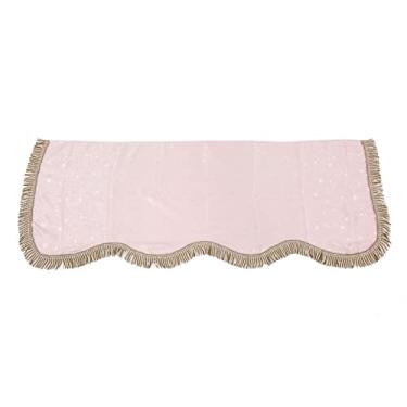 Imagem de 88 Tecla de Pano à Prova de Poeira de Piano, Pano de Proteção contra Cobertura de Teclado de Veludo Dourado para Piano de Piano de Piano Vertical (Rosa)