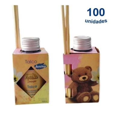 Imagem de Kit 100 Aromatizador Ambiente 100ml Difusor Vareta Perfumado Cheiroso 
