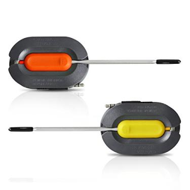 Imagem de Termômetro de carne digital Tenergy Solis, Black, Yellow, Orange, 2 x Probes