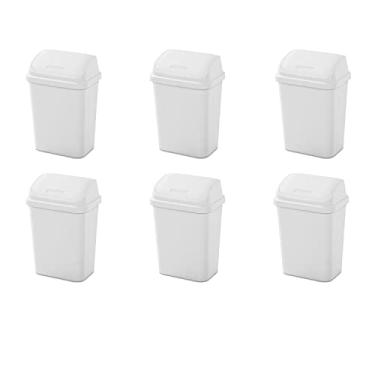 Imagem de Sterilite Cestos de lixo, 21 litros, branco