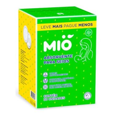 Imagem de Absorvente Protetor para Seios Mió 30 Unidades Leve mais Por Menos