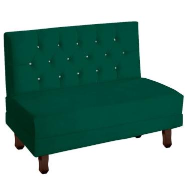 Imagem de Canto Italy Confortável Para Apartamento Cozinha E Restaurantes Veludo Cor Verde Esmeralda