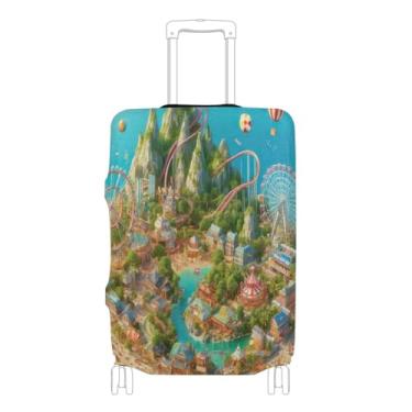 Imagem de Joisal Esqueleto Astronauta Soldado Espacial Capa de Terno Protetor de Mala Anti-arranhões Essenciais de Viagem de Avião, Island Park, XL 29-32 in