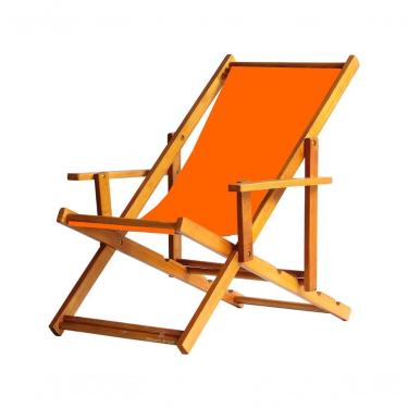 Imagem de Espreguiçadeira Preguiçosa Dobrável Mel Cb-laranja