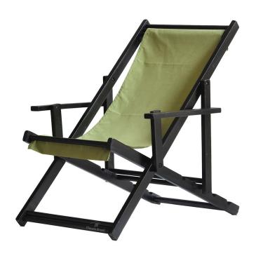 Imagem de Espreguiçadeira Preguiçosa Dobrável Black Cb-verde