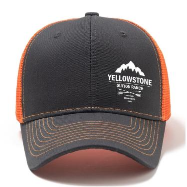 Imagem de Boné De Beisebol Masculino Da Fazenda Dutton De Yellowstone Laranja
