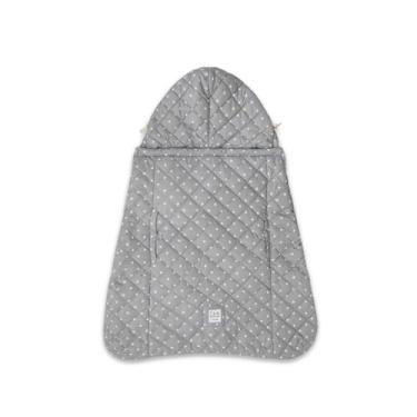Imagem de 7 A.M. Capa Para Canguru Infantil 7Am Enfant - K-Poncho Universal Winter Ultra Soft Plush Forro, Multifuncional Carrinho De Bebê E Assento Carro, Bolsa Impermeável Clima Frio, Estampa Estrelas Cinza
