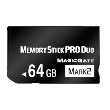 Imagem de ANXILE Cartões De Memória Pro Duo Mark2 Original 64 Gb Alta Velocidade, Cartão Jogo Para Câmera Psp