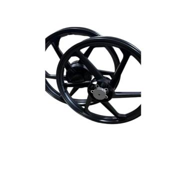 Imagem de PAR RODA DE LIGA LEVE 160X18 / 185/18-6 PALITOS CG150 TITAN MIX /(DISCO) C/ROL./ RETEN.PRETO