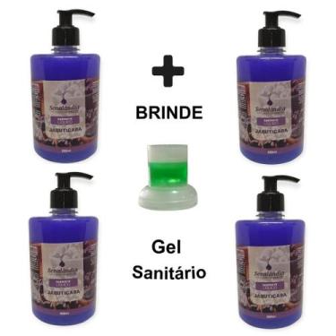 Imagem de 4 Sabonete Líquido Grande 500ml de Jabuticaba Premiun Aveludado Cheiro