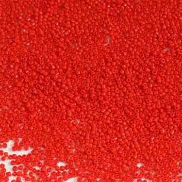 Imagem de Tibaoffy Tamanho 12/0 Contas de vidro para artesanato de sementes de vidro 2 mm contas vermelhas para fabricação de joias (total cerca de 100 g cerca de 11.000 peças)
