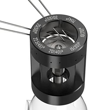 Imagem de 3mirrors Afiador de eletrodo de tungstênio de alumínio, ferramenta de soldagem TIG APENAS para 040" (1 mm) com deslocamentos de ângulos e 14 furos, rodas duplas de diamante de 5 x 25 mm, 2 bielas,