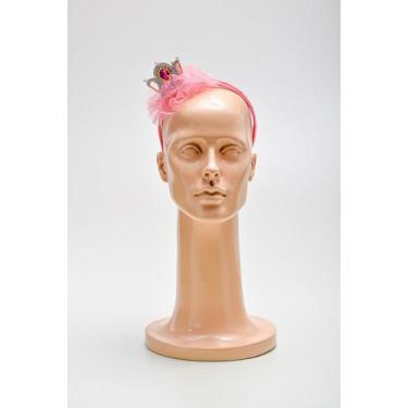 Imagem de Tiara Coroa C/ Tule - Festas e Fantasias, Rose