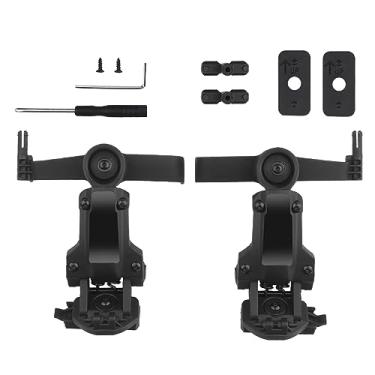 Imagem de Zhongren Acessórios adaptadores de trilho ARC para capacete tático, suporte para fones de ouvido com fones de ouvido COMTAC 3 OPS Core ARC e trilho Team Wendy M-LOK para tiro de airsoft e atividades