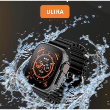 Imagem de Relogio Smartwatch Inteligente Ultra 8 Preto Para Samsung iPhone Watch