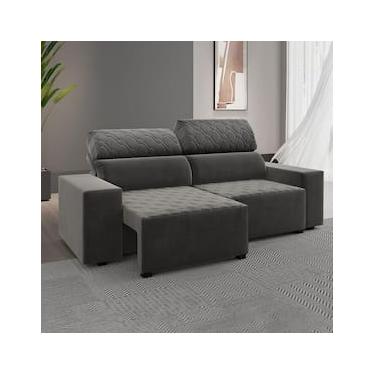 Imagem de Sofá 3 Lugares Viero Venetto Retrátil Reclinável 2 Metros Veludo