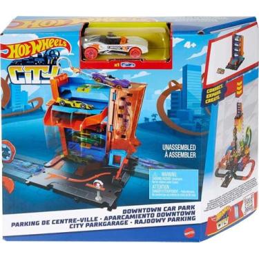 Imagem de Pista Hot wheels com Carrinhos Pista City Car Park - MATTEL