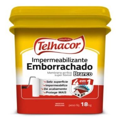 Imagem de Tinta Emborrachada Telhacor Flexível E Impermeável 18l, Cinza Asfalto
