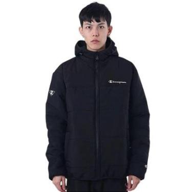 Imagem de Jaqueta Puffer Champion Script Ink Preto-Masculino