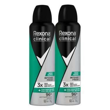 Imagem de Kit 2 Desodorante Rexona Clinical Intense Fresh 150ml