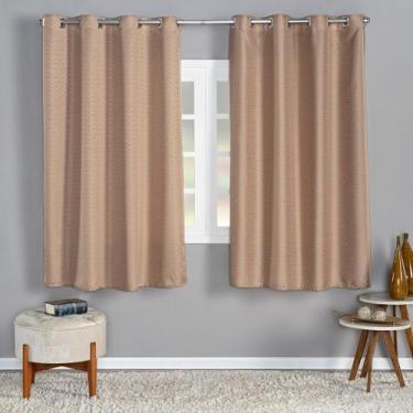 Imagem de Cortina Rústica 4,00m x 2,50m Sala Quarto Apartamento Semi Blackout Mo