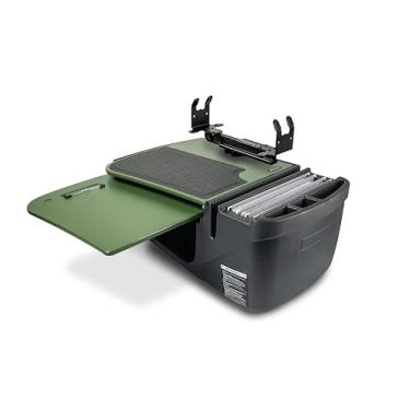 Imagem de AutoExec Mesa de carro AE-GMCD-PS-AG GripMaster para sua estação de trabalho de veículos e escritório móvel, verde exército com suporte de impressora