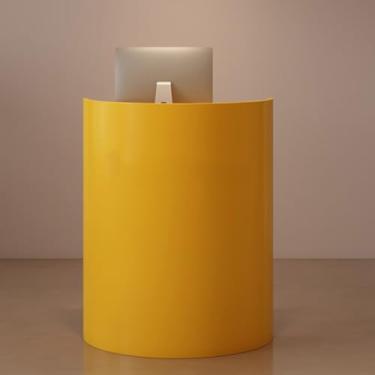 Imagem de Mesa de recepção, mesa de recepção criativa, balcão de bar, balcão de caixa pequeno semiarco, balcão de bar pequeno, restaurante, recepção pequena, balcão de saudação de loja de roupas modernas