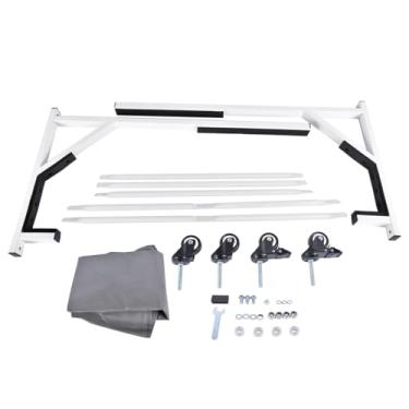 Imagem de TEKKOAUTO Carrinho de armazenamento com tampa protetora contra poeira branca para Chevy Corvette C1 C2 C3 C4 Mercedes W121 W113 W194 R107 R129 TC107WHITE HS1000W