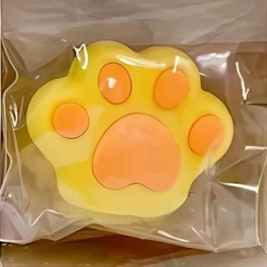 Imagem de Borracha Fofa 3D Patinhas - Importados, Amarelo