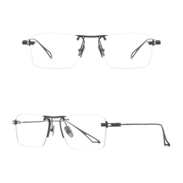 Imagem de VFDHN Armação de óculos de titânio para homens, sem aro, ultraleve (2)