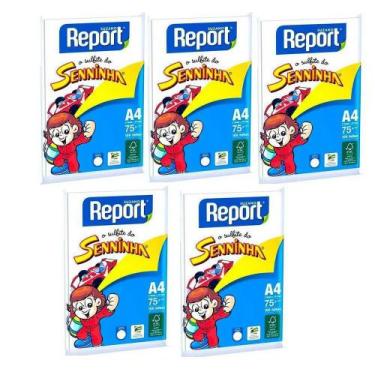 Imagem de Sulfite seninha a4 100f branco 5un - report