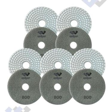 Imagem de 5 Lixa 800 Diamantada Porcelanato Granito - Anker