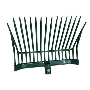 Imagem de Bothyi Cabeça de substituição para garfo de esterco de cavalo, equipamento reutilizável para ancinho de esterco de cavalo com dentes angulares para ervas, Verde