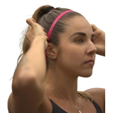 Imagem de Kit 3 Faixas Hairband Slim WYR Antideslizantes com Silicone – Faixa de Cabelo Esportiva para Corrida, Treino, Trilha, CrossFit, Musculação – Conforto e Estilo Cores sortidas