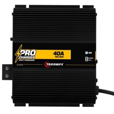 Imagem de Fonte Taramps Pro Charger 40A Bivolt com Voltímetro e Amperímetro Pret