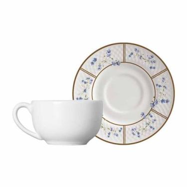 Imagem de Conjunto com 6 Xícaras de Chá com Pires Heritage 250ml - Alleanza Cerâ