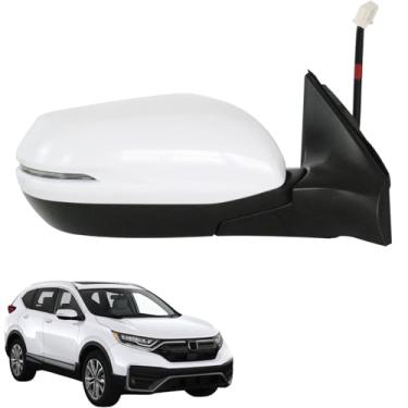 Imagem de Liizoo Espelho lateral para porta de carro compatível com HONDA CRV 2017-2022 lado direito do passageiro | vidro ajustável | sinal | aquecido | monitor esportivo cego | tinta para combinar | HO1321318