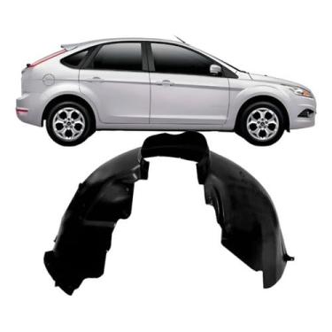 Imagem de Parabarro Dianteiro Compatível Com Focus 2009 2010 2011 2012 2013 Lado Direito Proteção Da Caixa De Roda Contra Barro Pedras Detritos Suspensão Motor