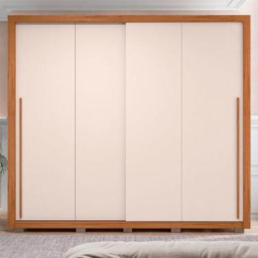 Imagem de Guarda Roupa Lorian 245cm com 2 Portas de Correr e 4 Gavetas em MDF Fr
