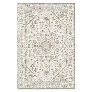 Imagem de Tapetes estilo retrô para quarto, sala de estar, área grande, decoração, antiderrapante, lavável, tapete para sala de estar, tapete macio para casa (200x300 cm/F)