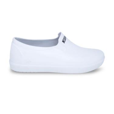 Imagem de Sapato Antiderrapante Enfermagem Hospitalar Cozinha Limpeza (Branco, 39)