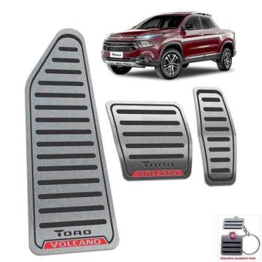 Imagem de Pedaleiras Com Descanso Fiat Toro Volcano 2016 a 2021 Preto