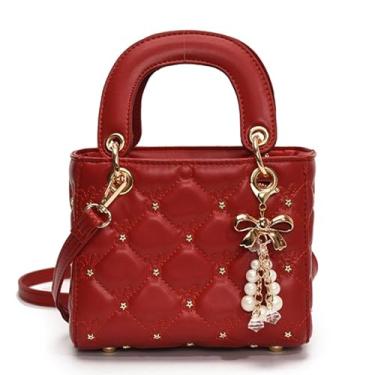 Imagem de DISSONA Bolsas e bolsas femininas com alça superior bolsa de ombro bolsa carteiro para mulheres bolsas transversais, Vermelha 0