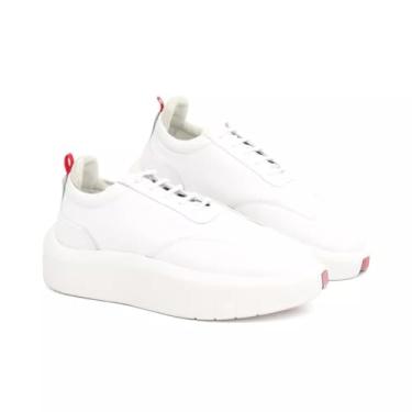 Imagem de Tênis Sneaker em Couro Premium Masculino Solado Alto Estilo Urbano Confortável