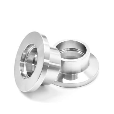 Imagem de Flange de solda de soquete KF SS304 NW Flanges Conexões NW/KF-25 Encaixe de soquete de flange de solda a vácuo Acessórios de tubo de aço inoxidável (KF25-tubo OD 25 mm)