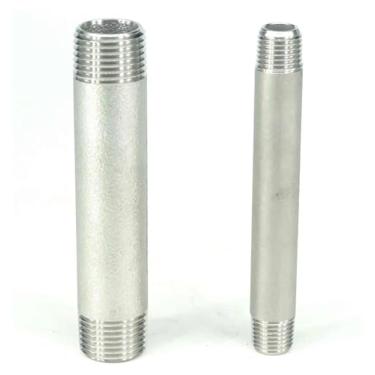 Imagem de 1 peça 1/20.3 cm 1/10.2 cm 3/20.3 cm 1/5.1 cm 3/10.2 cm 2.5 cm 3.0 cm 3.8 cm 5.1 cm NPT macho 304 aço inoxidável 100 mm comprimento barril forjado encaixe de tubulação (05)